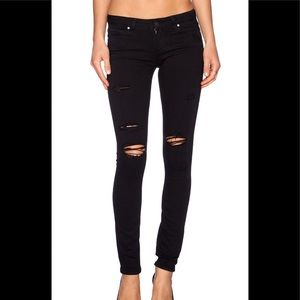 Paige Denim Haxton Ultra Skinny Distressed Size 32